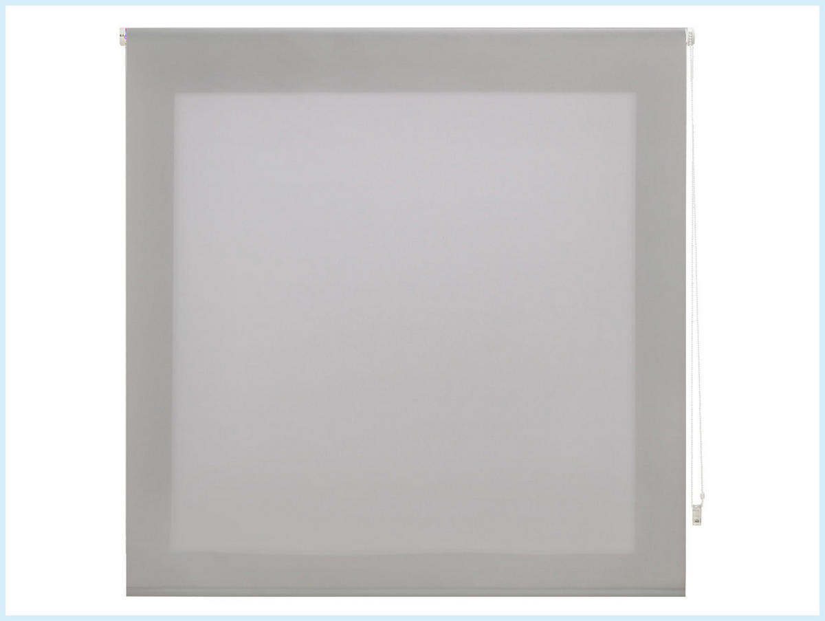 ROLLO Polyester Transluzent Silber 170x175 - Silberfarben, Textil (170/175/1cm) - Purline