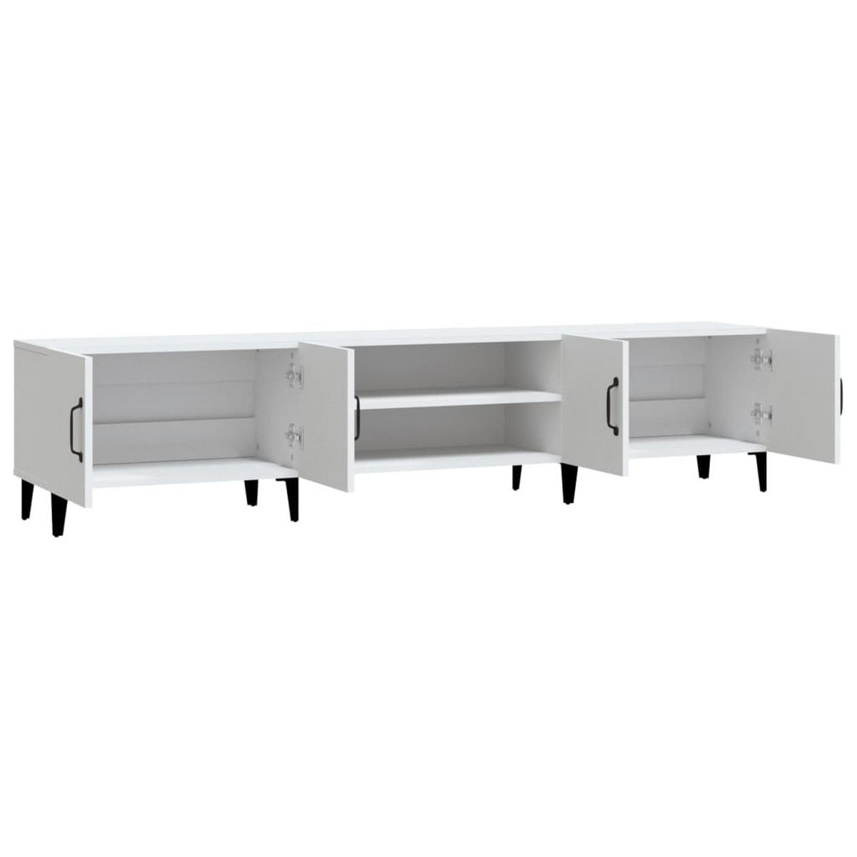 TV-SCHRANK Weiß 180/31,5/40 Cm Holzwerkstoff - Weiß, Holz (180/40/31.5cm) - vidaXL