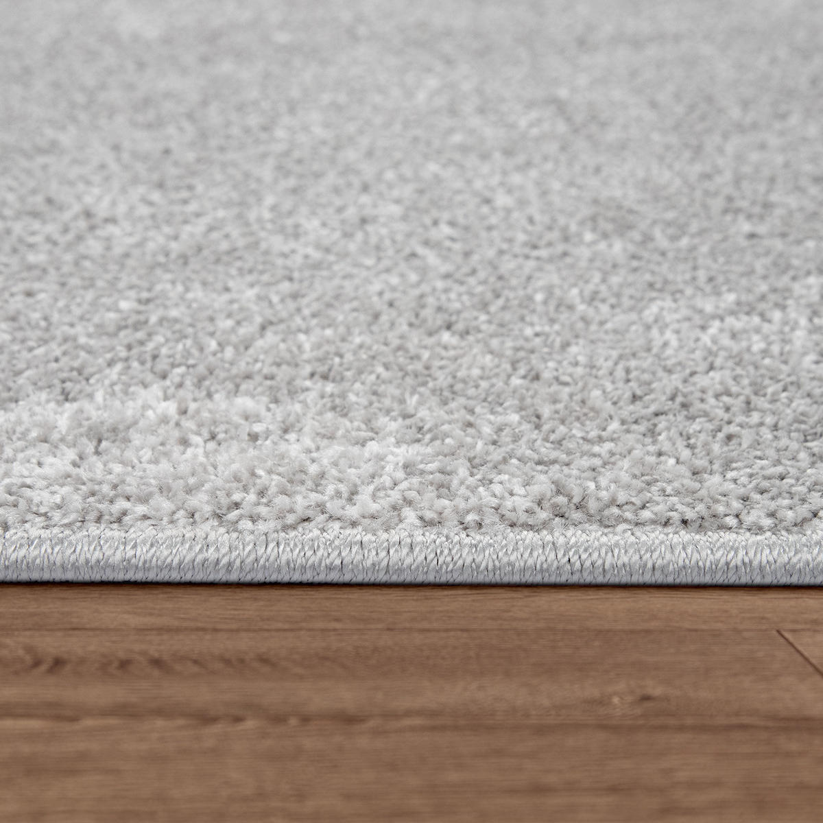 FLACHWEBETEPPICH Silberfarben 140 x 200 cm - Silberfarben, Kunststoff (140/200cm) - TT Home