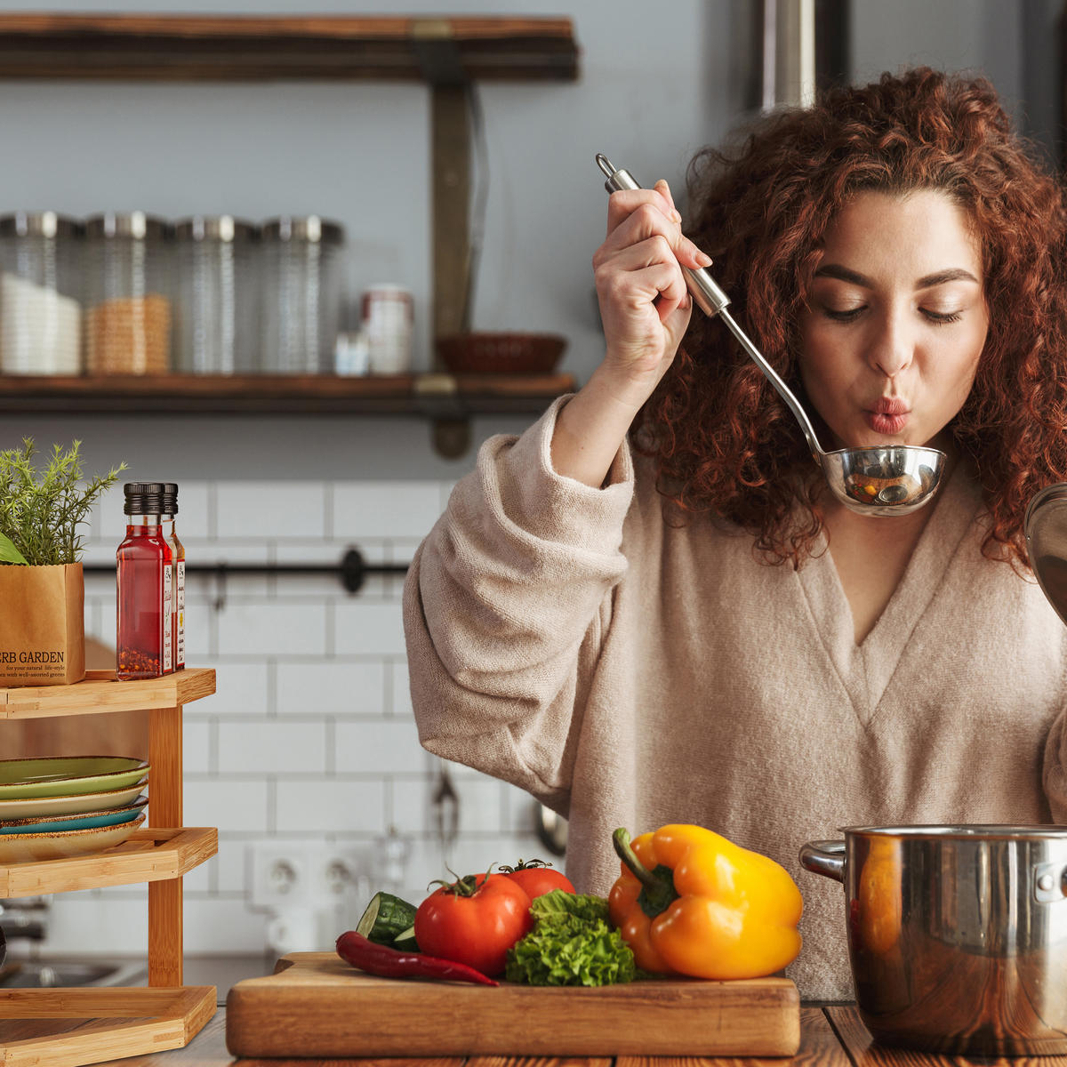 SCHRANKEINSATZ - Hellbraun, Holz (25.5/25.5/25.5cm) - Relaxdays