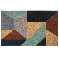 FUSSMATTE Bunt 45/75 cm Kokosfasern Kipmik - Multicolor, Textil (45/75cm) - Beliani