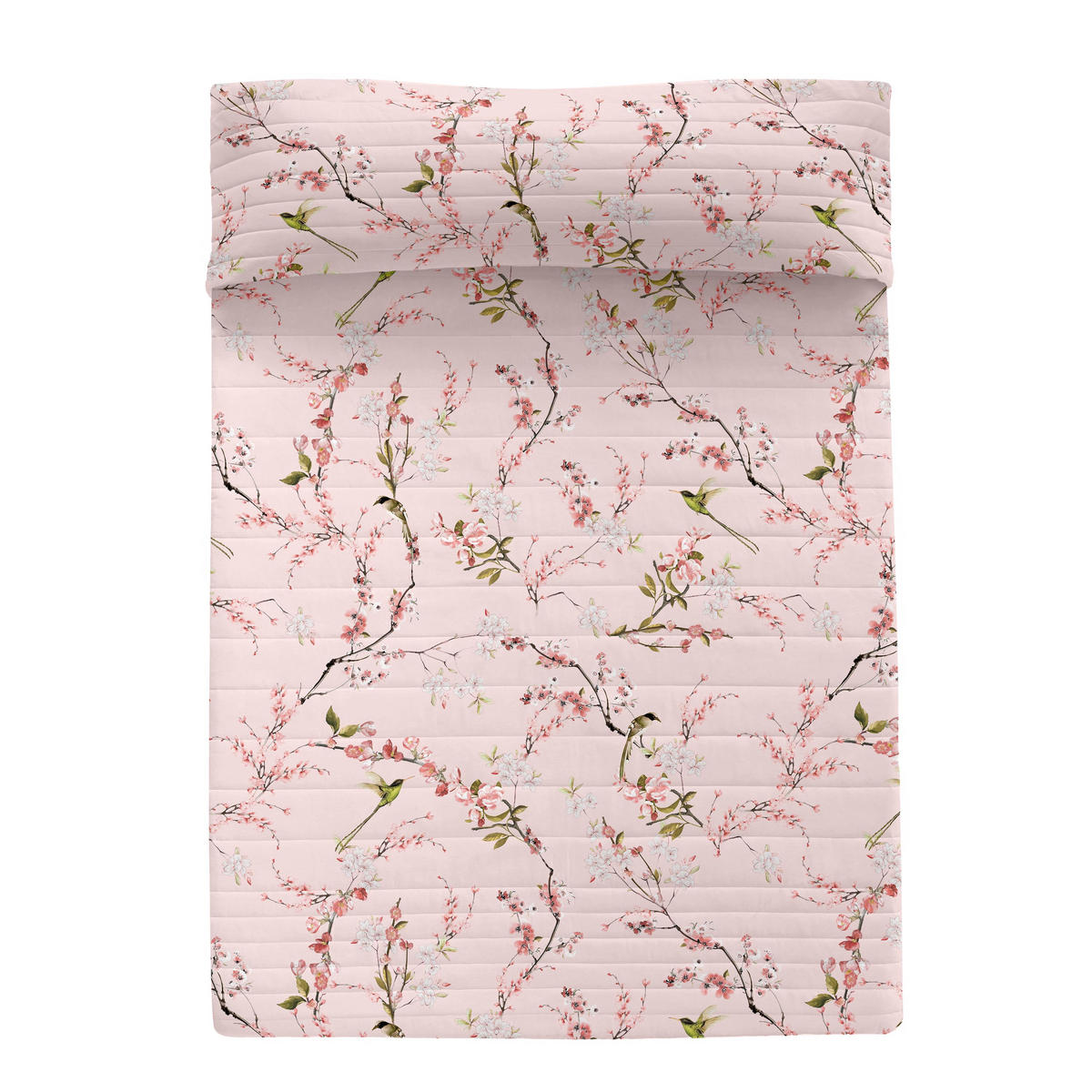 TAGESDECKE chinoiserie rose 180x260 cm (bett 80/90/105) mehrfarbig - Multicolor, Textil (180/260cm) - Happy Friday