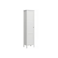STANDREGAL FARGE mit Türen, weiß - Weiß, Holz (50/201/37cm) - KONSIMO®