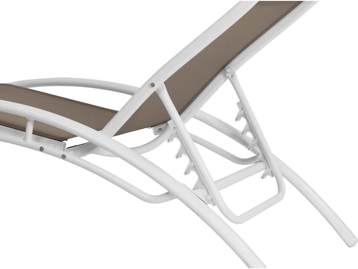 SONNENLIEGE Beauty 2er-Set Taupe - Taupe, Textil/Metall (181/93/58cm) - Habitat Garten