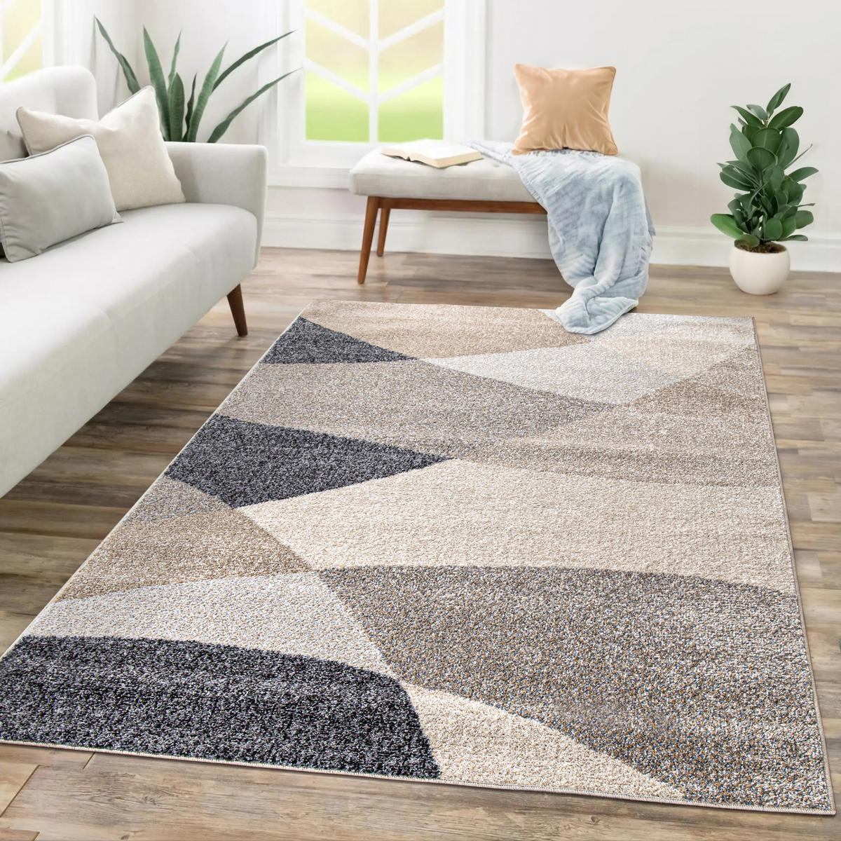 KURZFLORTEPPICH 230/320 cm Fiesta 128 - Beige/Grau, Textil (230/320cm) - Paco Home