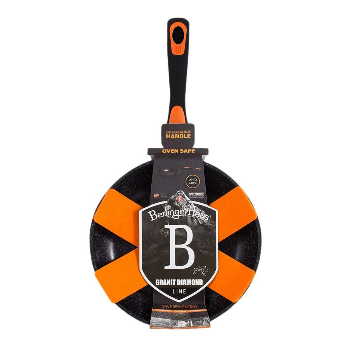 PFANNE Schwarz 24/24/4.8 cm BH1102 - Schwarz, Metall (24cm) - Berlinger Haus