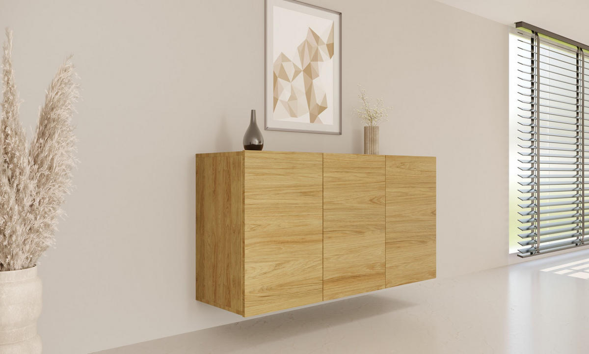 KOMMODE Dallas 160/60/35 - Eichefarben, Holzwerkstoff (160/60/35cm) - RAUMHIRSCH FURNITURE