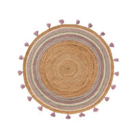 KINDERTEPPICH Lovis Lila ø 115 cm rund - Lila, Naturmaterialien/Textil (115/115cm) - Lytte