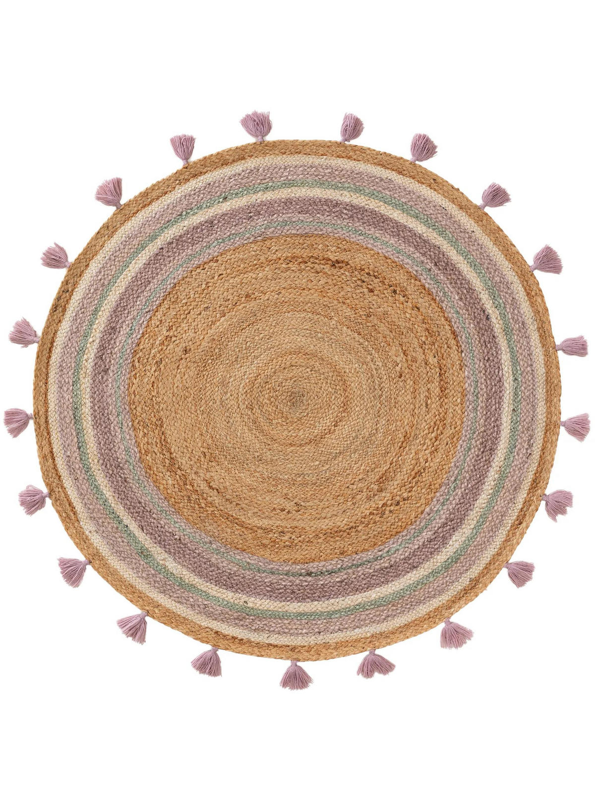 KINDERTEPPICH Lovis Lila ø 115 cm rund - Lila, Naturmaterialien/Textil (115/115cm) - Lytte
