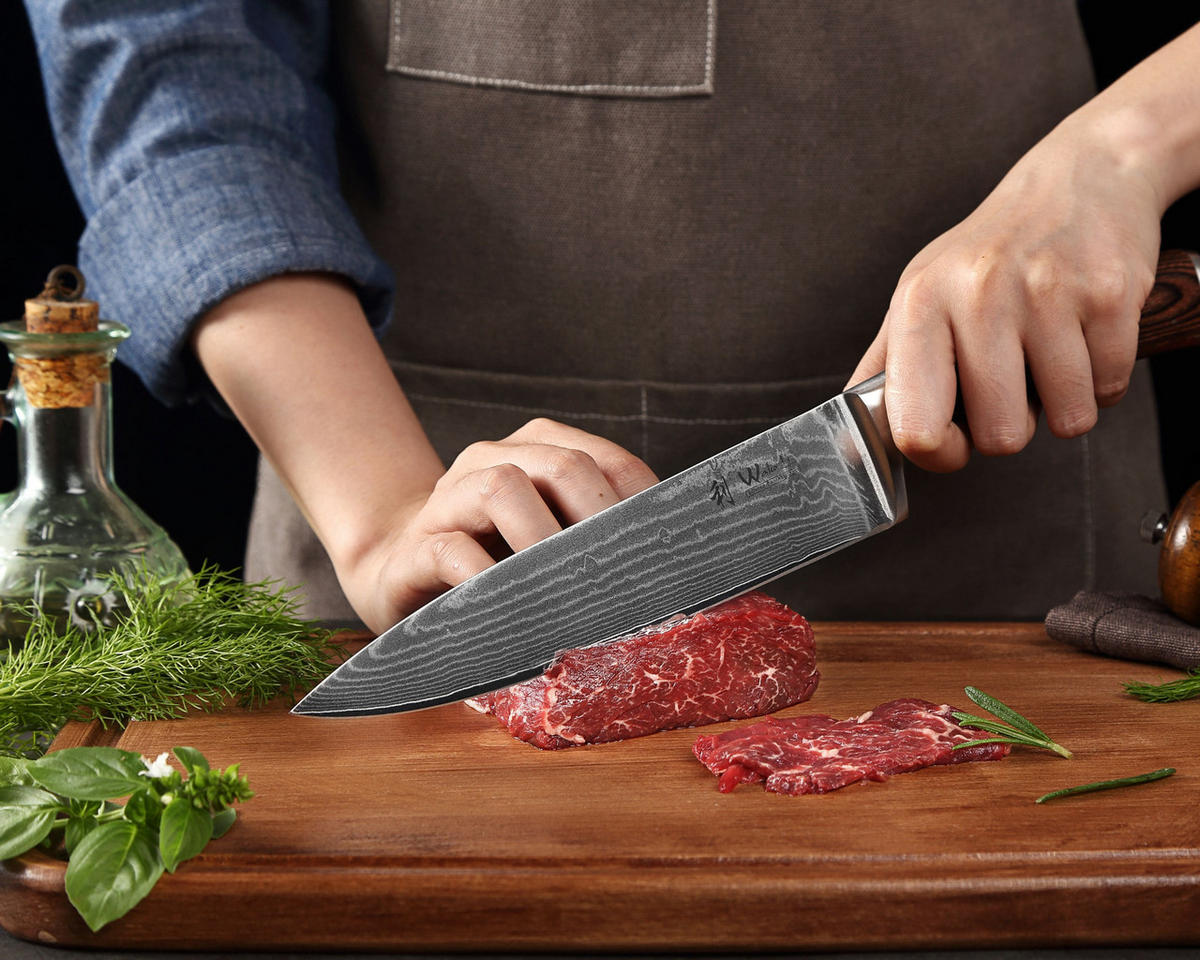 CHEFMESSER I EDIB - Braun, Holz/Metall (30cm) - Wakoli