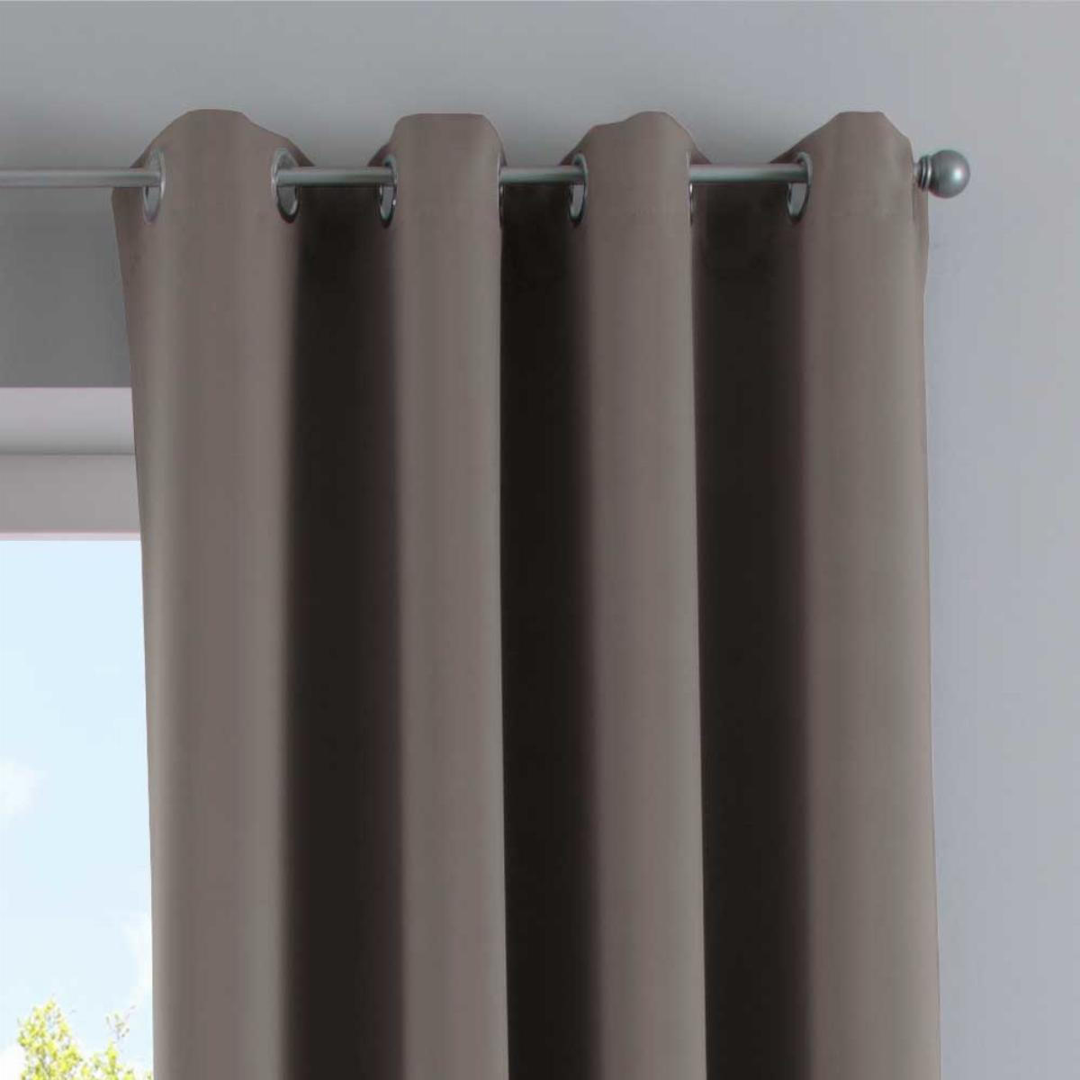 VORHANG »NEW YORK« HxB 225x140 cm Taupe - Taupe, Textil (140/225cm) - Gardinenbox