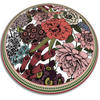 VINYL TEPPICH Ø130 cm Vielfältige Blumen - Rot, Kunststoff (130/130cm) - TULUP