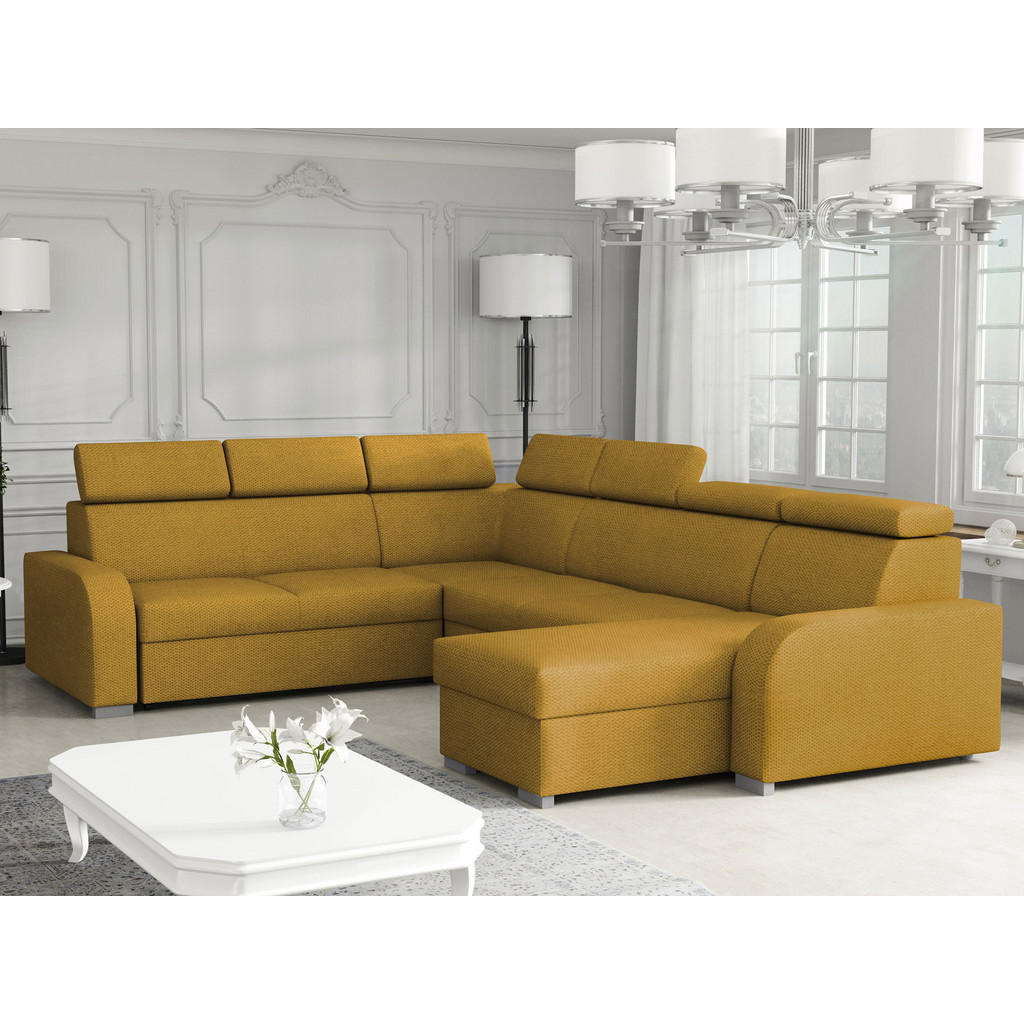 Thumbnail - Mirjan24 Wohnlandschaft, Gelb, Textil, U-Form,Rechteckig, 315x85x250 cm, Wohnzimmer, Sofas & Couches, Wohnlandschaften, ...