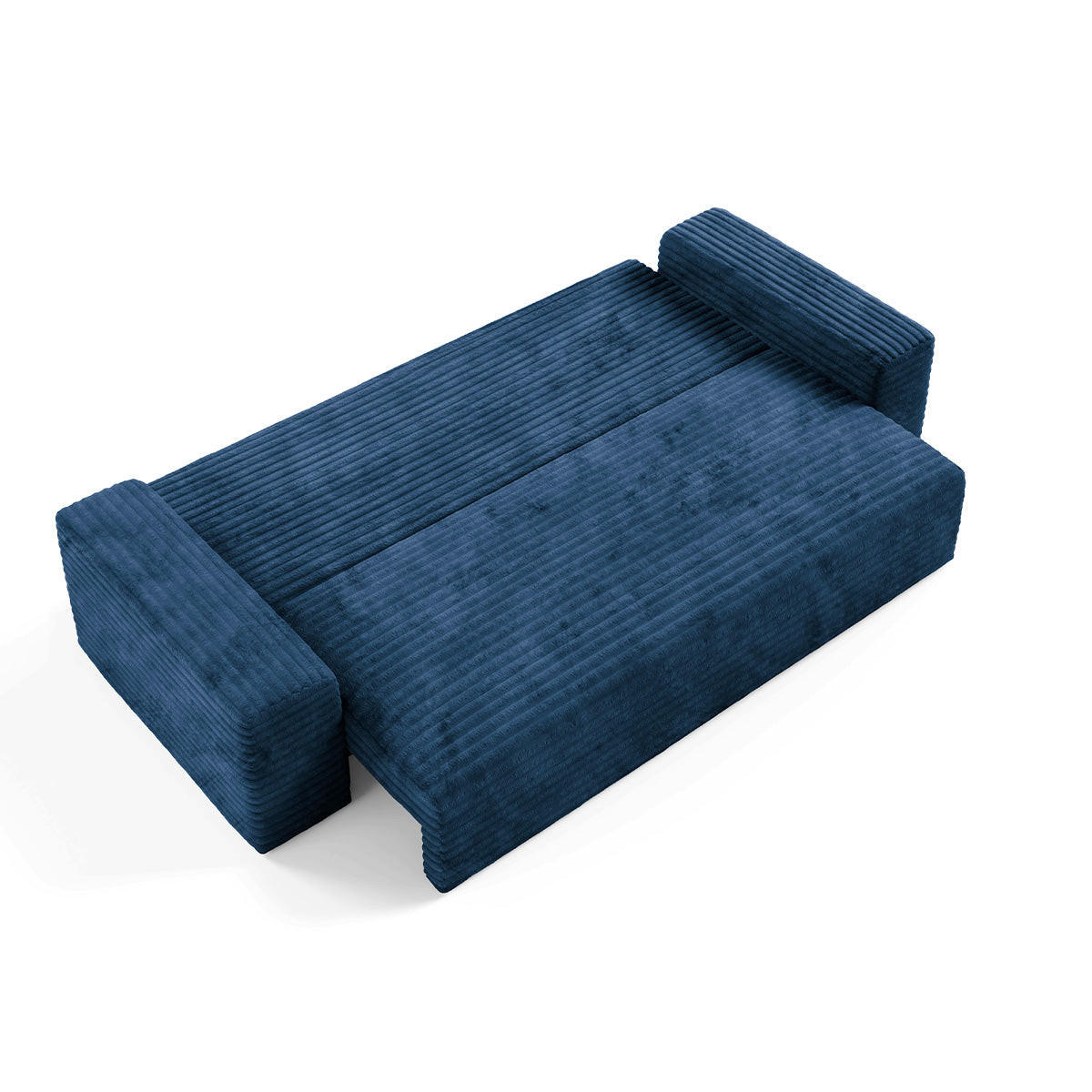 SOFA Fabio 3 Sitzplätze Dunkelblau - Blau, Holz (260/82/102cm) - Petits-meubles