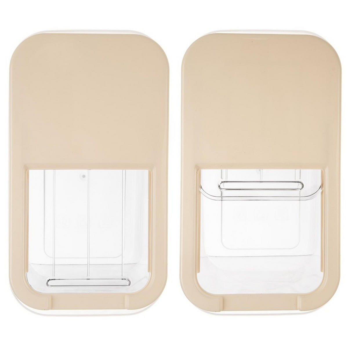 AUFBEWAHRUNGSBEHÄLTER Slide beige - Beige, Kunststoff (19.5/18/35cm) - Orion 