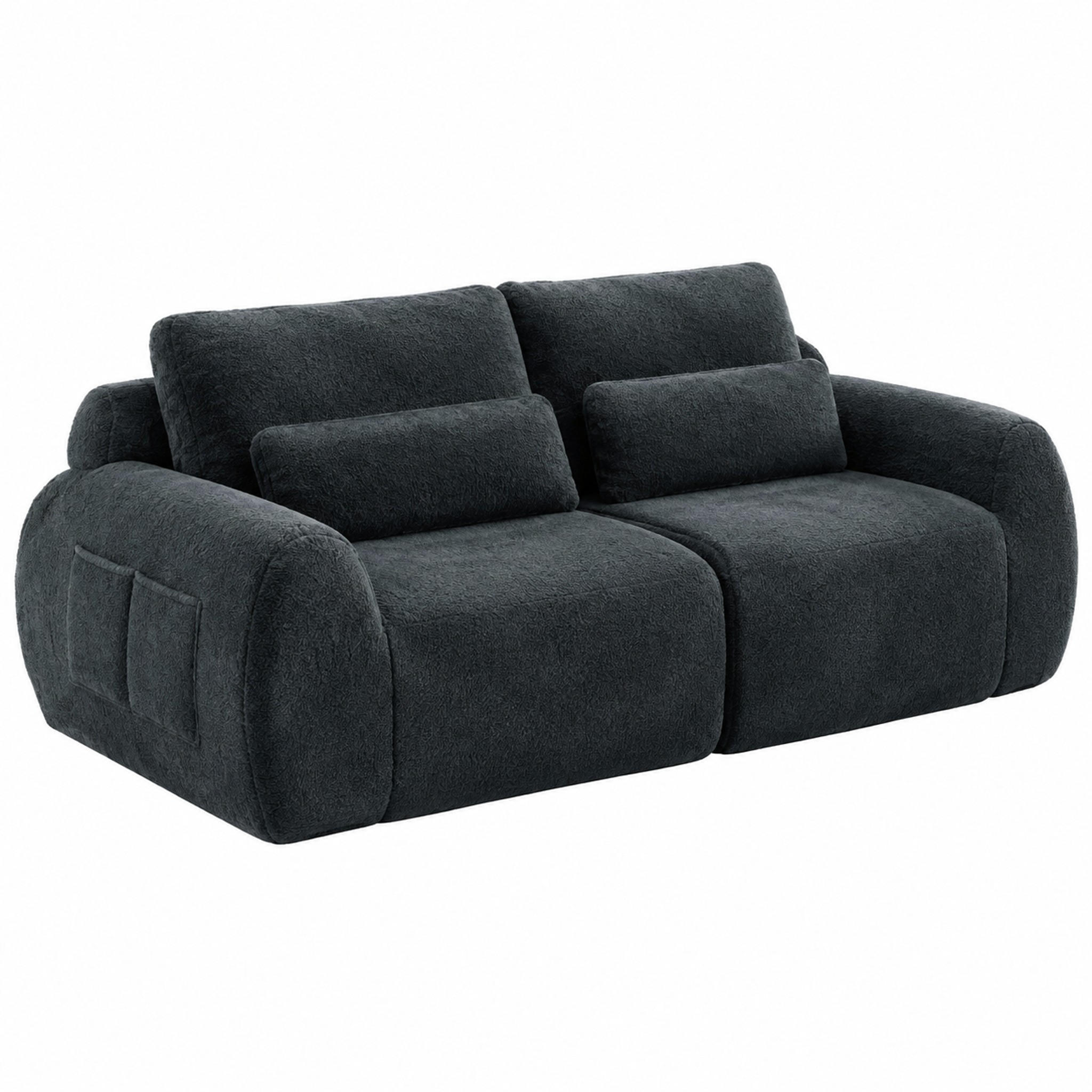 Meubliv 2-Sitzer Grau 208x81x101 cm