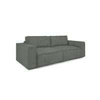SCHLAFSOFA Vajana - Grün, Holzwerkstoff/Textil (240/86/102cm) - Fun Möbel