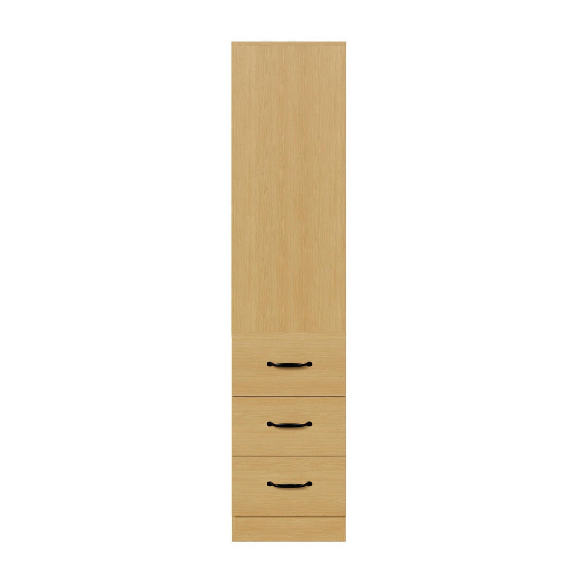 BÜCHERREGAL schmal mit Seitenschubladen 60 x 38 x 180 cm Eiche - Braun, Holzwerkstoff (38/180/60cm) - Beauniv