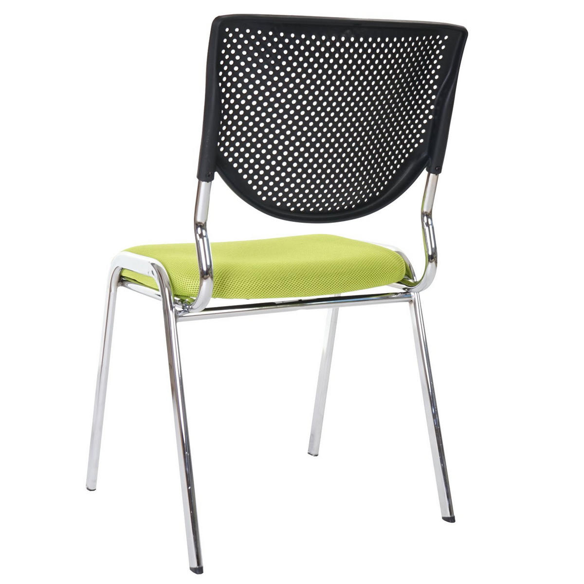 BESUCHERSTUHL 83x49x58cm Sitzhöhe 46cm Stoff/Textil Sitz Grün - Grün, Textil (49/83/58cm) - PROREGAL