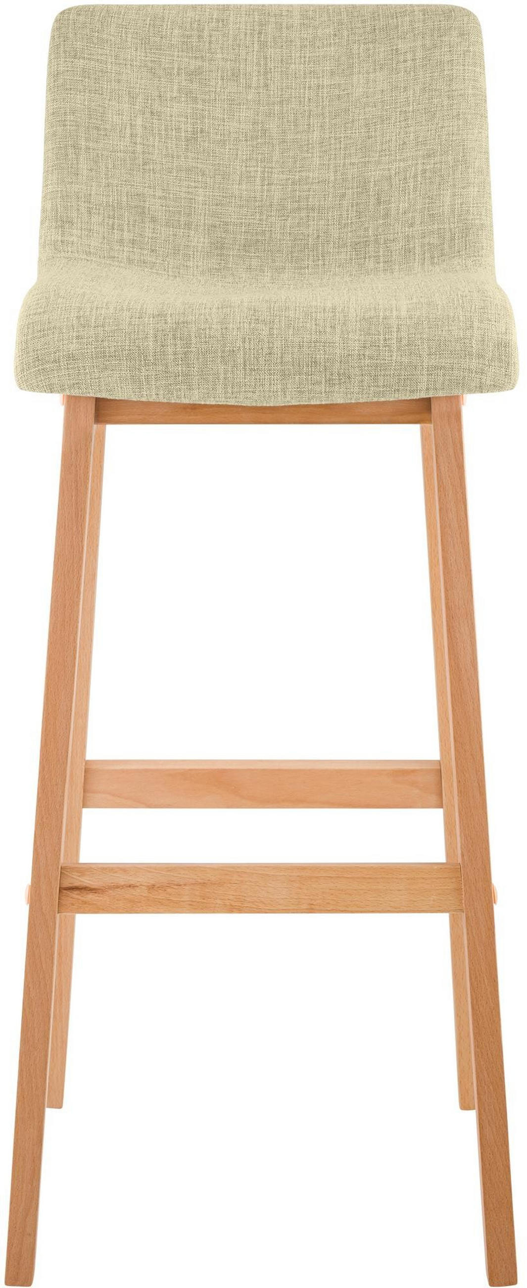 BARHOCKER Hover Massivholz 102x41x46 cm creme - Creme, Textil (41/102/46cm) - furnicato