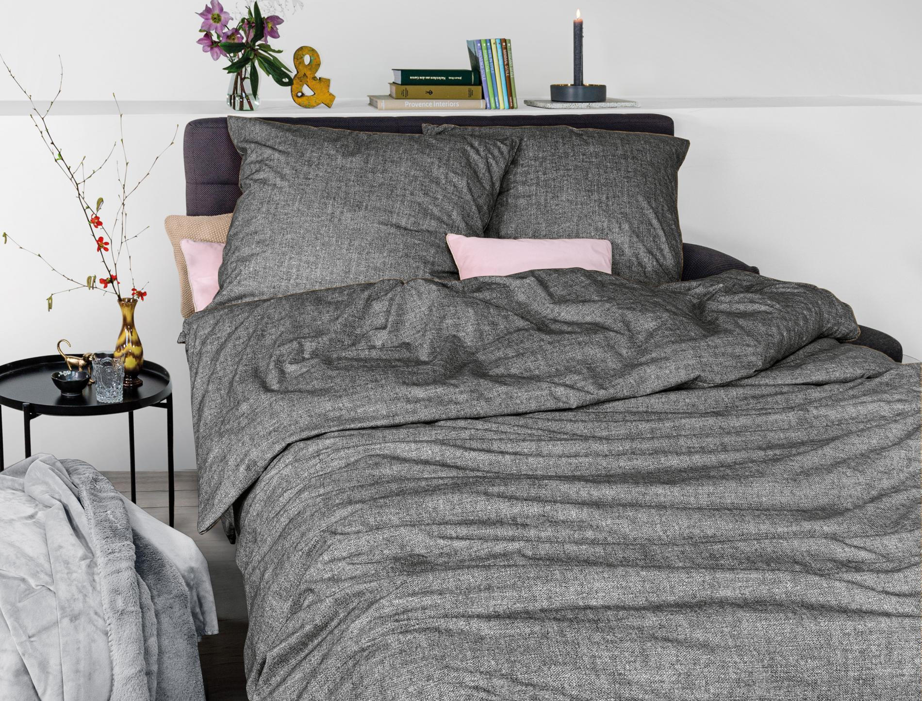 BETTWÄSCHE MINK 8835 - Silberfarben, Textil (140/200cm) - Irisette