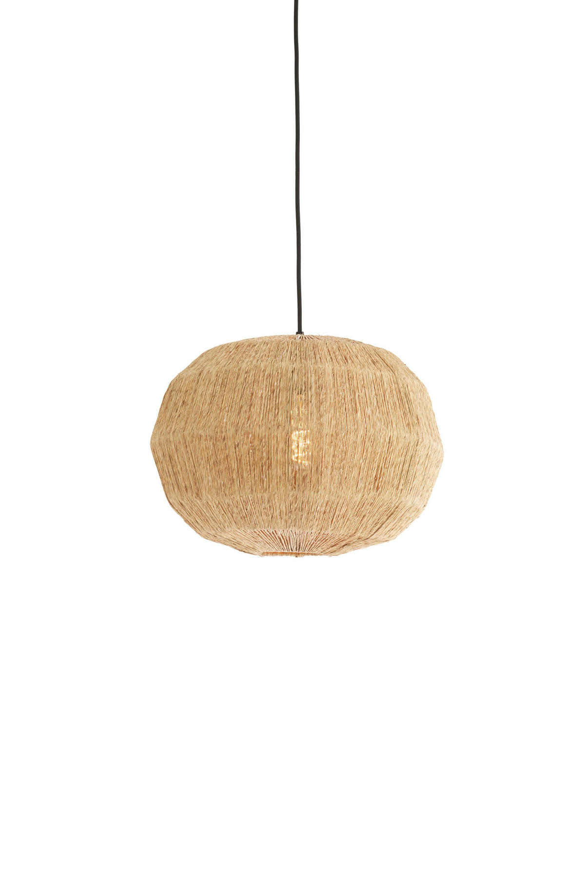 HÄNGELAMPE - Braun - 40/40/40 cm - Braun, Textil (40/40/40cm) - Light & Living