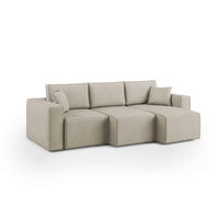 LINEARSOFA Morfeo - Beige, Textil (245/86/99cm) - Divani.store