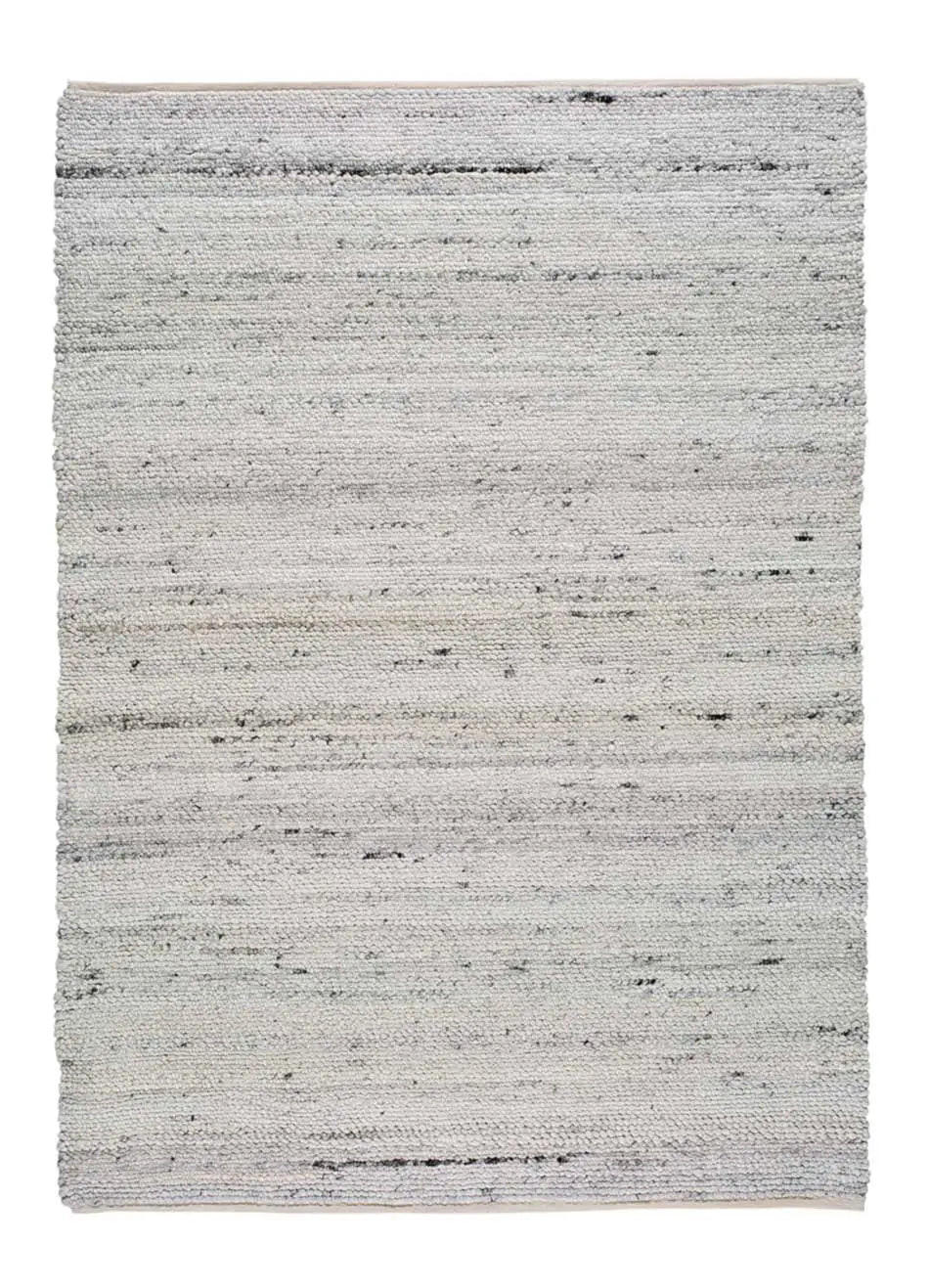 HANDWEBTEPPICH Weiß Cinder 60/110 cm - Weiß, Textil (60/110cm) - Atticgo
