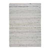 HANDWEBTEPPICH Weiß Cinder 60/110 cm - Weiß, Textil (60/110cm) - Atticgo