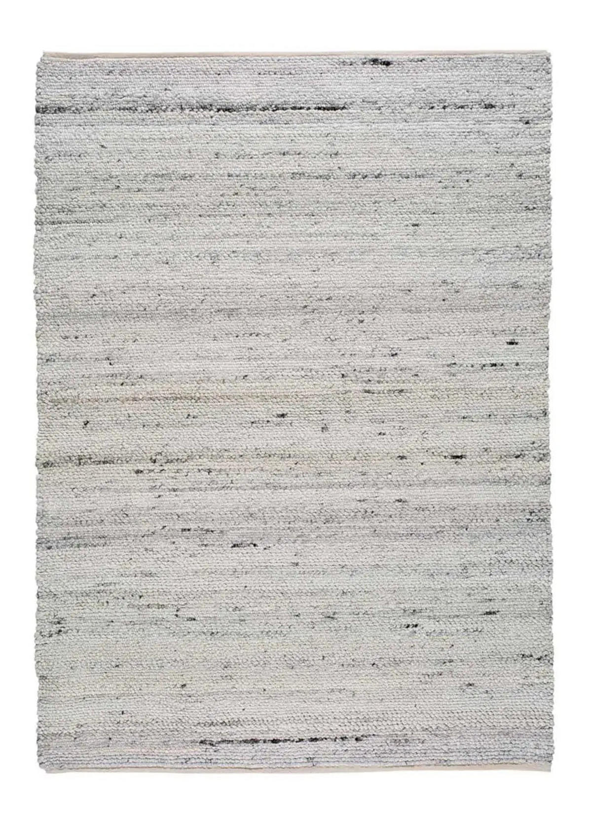 HANDWEBTEPPICH Weiß Cinder 60/110 cm - Weiß, Textil (60/110cm) - Atticgo