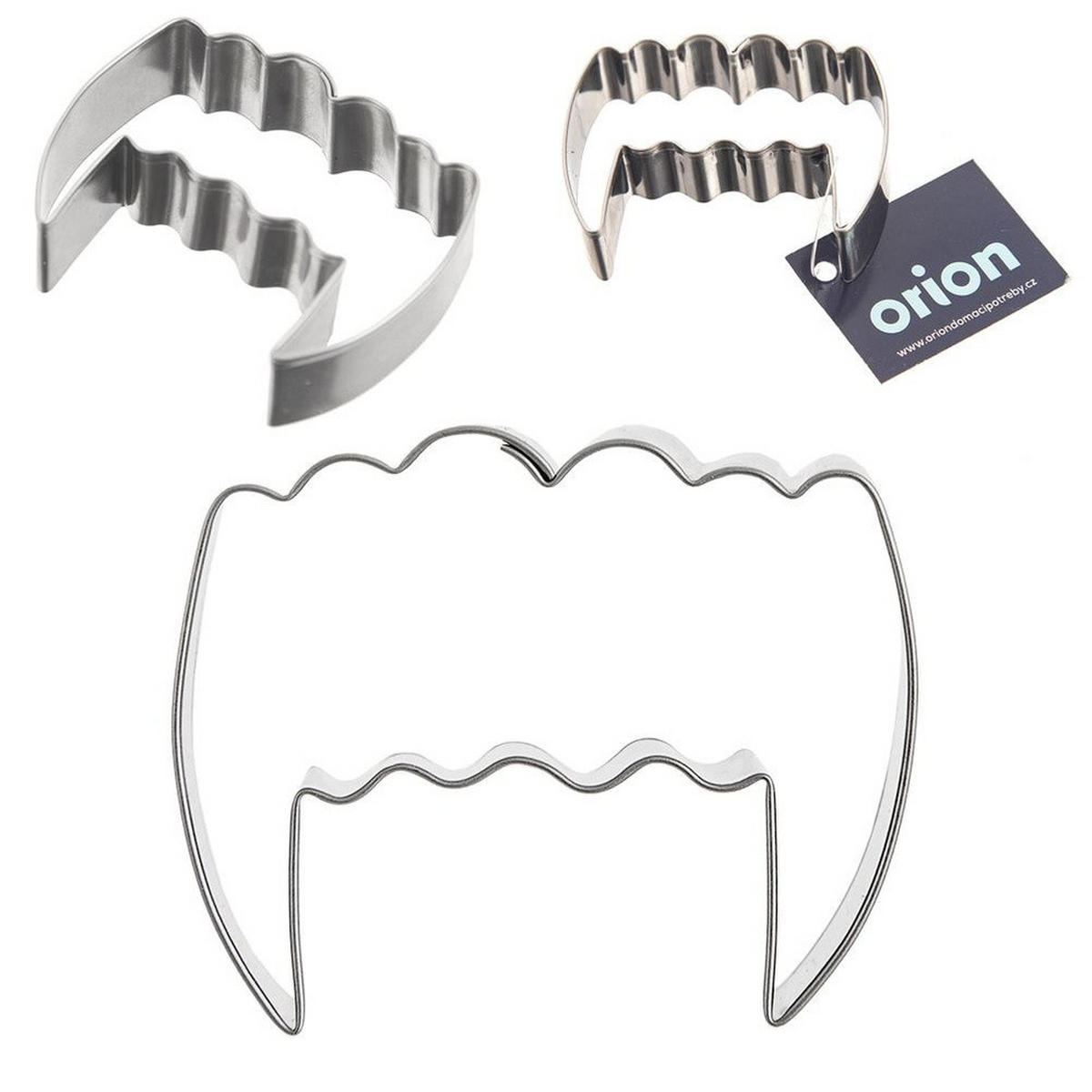 AUSSTECHFORM Vampirzähne 5,5 cm Silber - Silberfarben, Metall (4.5/1.5/5.5cm) - Orion 