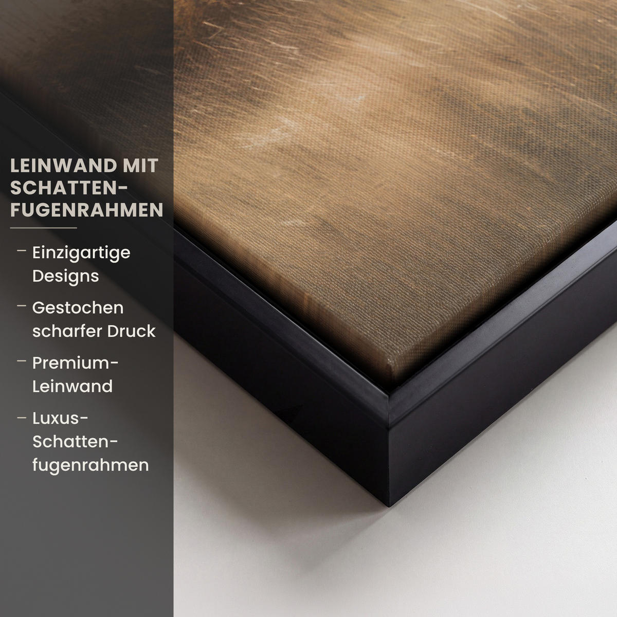 LEINWAND Bilder mit Rahmen - Gras - Morgennebel - Kreuz - Christentum - 100x70 - Beige, Textil (100/70cm) - MuchoWow