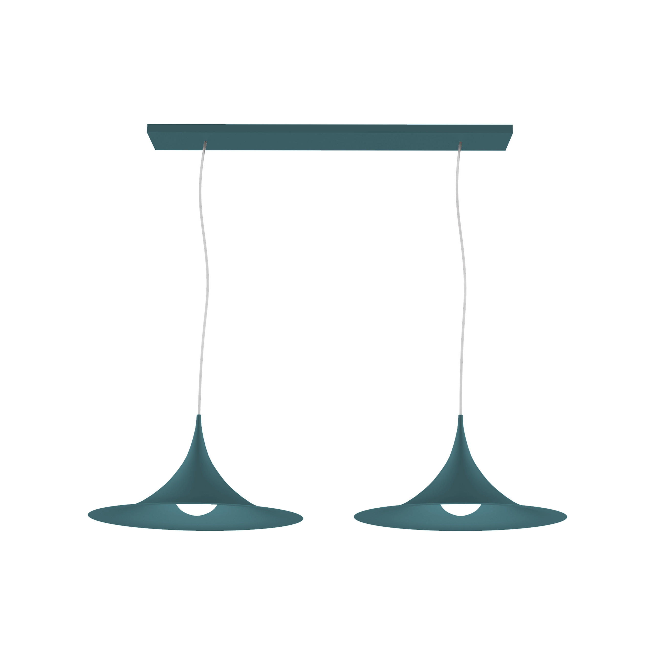 HÄNGELEUCHTE - Blau, Metall (33/70/16cm) - Lumicom