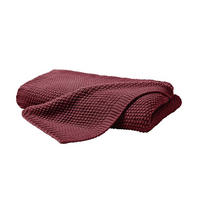 STRICKDECKE 130x170 cm, Kuscheldecke aus 100% Polyacryl, Flauschige Wohnzimmer Wohndecke für Sofa, Bett, Couch uvm. - Bordeaux - Bordeaux, Textil (130/170cm) - Carpe Sonno