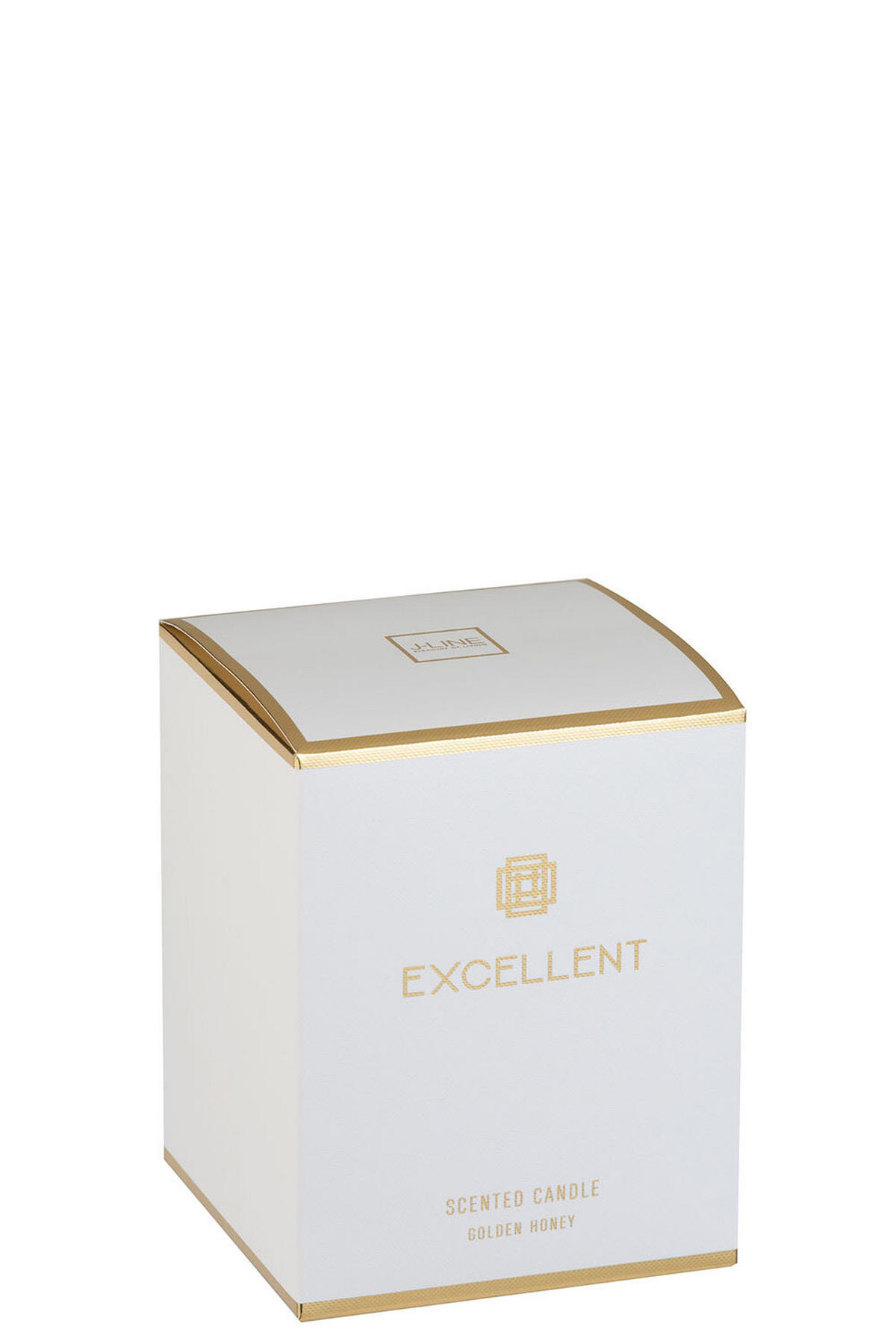 DUFTKERZE EXCELLENT - Glas - Gold - M - 80 Std. - Goldfarben, Glas/Paraffin (11/14.5cm) - J-Line