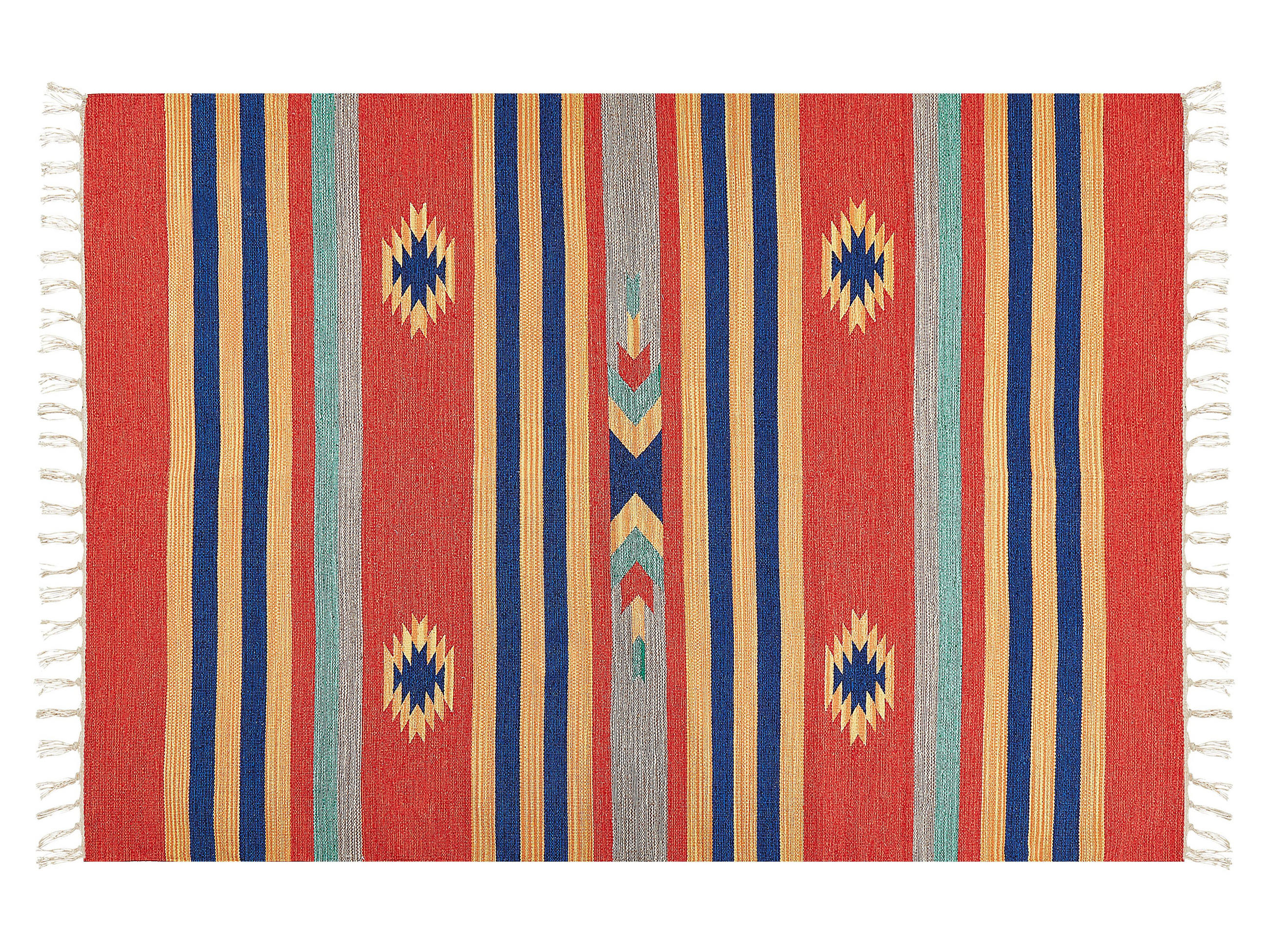 KELIM-TEPPICH Hatis 200/140 cm - Multicolor, Textil (140/200cm) - Beliani