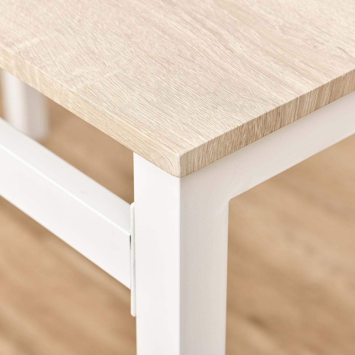 ESSGRUPPE, MDF, Metall, Hellgrau - Hellgrau, Kunststoff (63/76.5/100cm) - HOMCOM