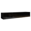 TV-LOWBOARD Vigo 180 - Schwarz Hochglanz/Schwarz, Holzwerkstoff (180/30/40cm) - MIRJAN24