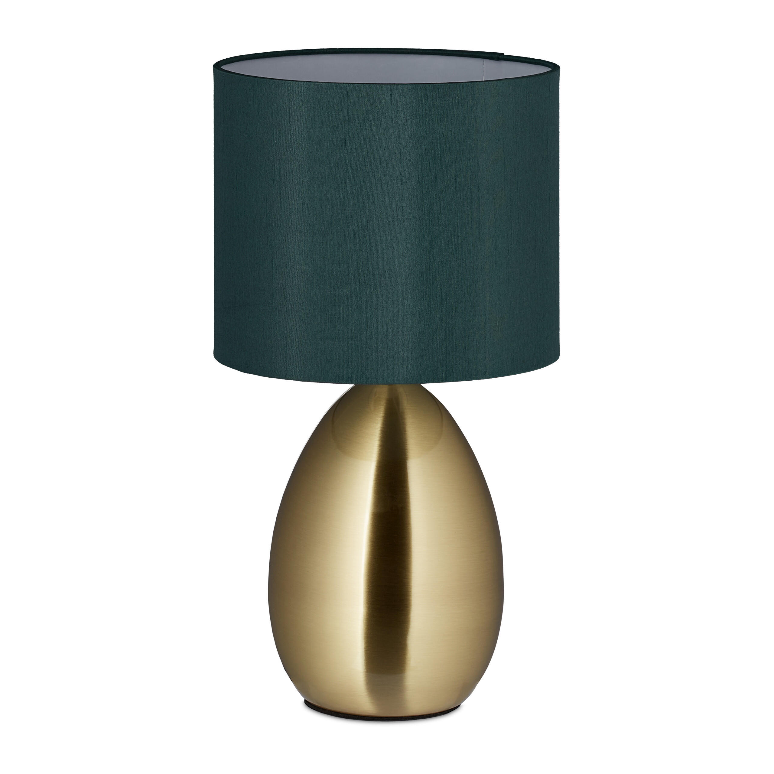 LAMPĂ Auriu Verde închis de noptieră tactilă E14 H 34 cm