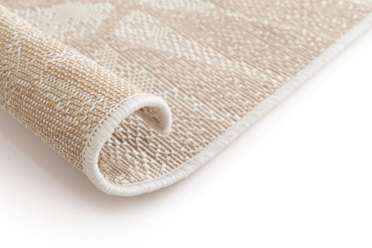 DESIGN Teppich für Innen und Außen beige - Beige, Textil (120/170cm) - AFK Living