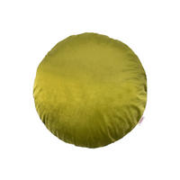 KISSENHÜLLE Rund Samt&Sonders mai-grün 40 cm Ø - Olivgrün/Grün, Textil (40/40cm) - beties Heimtextil