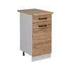 KÜCHENUNTERSCHRANK R-Line Goldkraft Eiche 40 cm AP Eiche - Honigeiche/Eiche Wotan, Holzwerkstoff (40/81.6/60cm) - Vicco