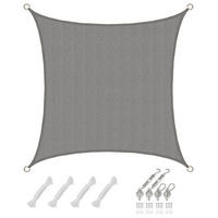 SONNENSEGEL Luftdurchlässig 200 cm Grau - Grau, Kunststoff (200/200cm) - Amanka