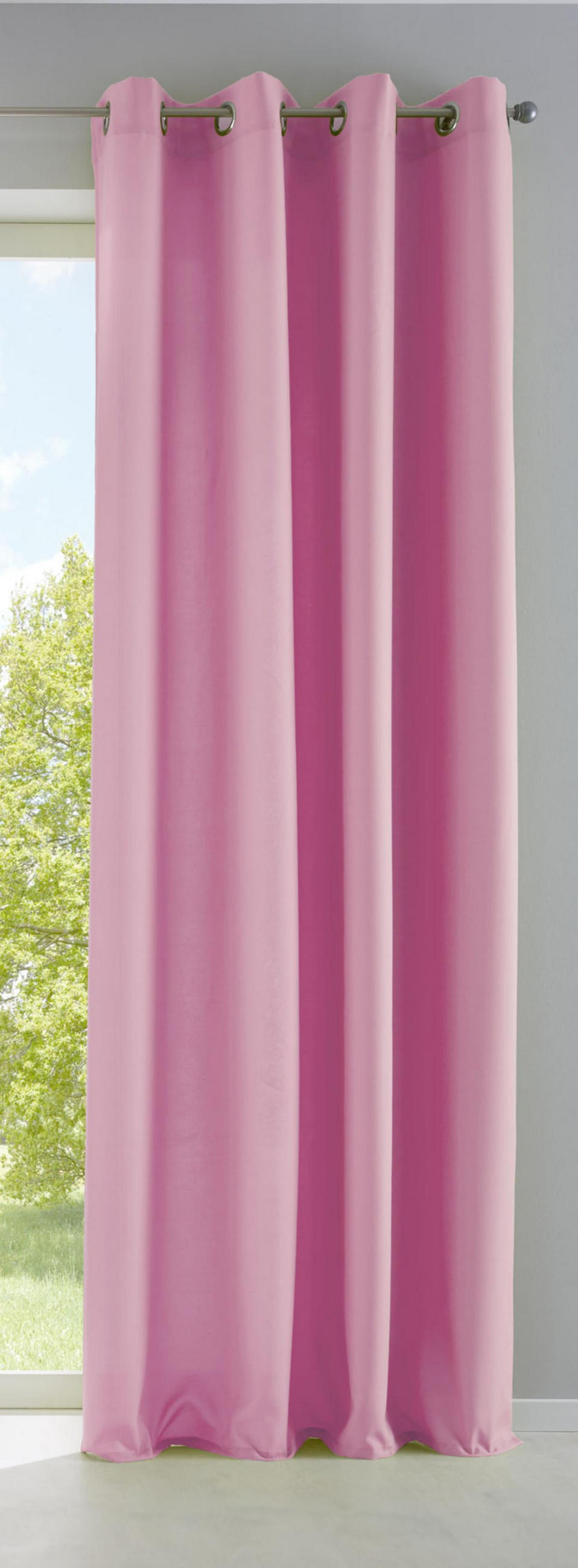 VORHANG PALERMO HxB 175x140 cm Rosa - Rosa, Textil (140/175/1cm) - Gardinenbox