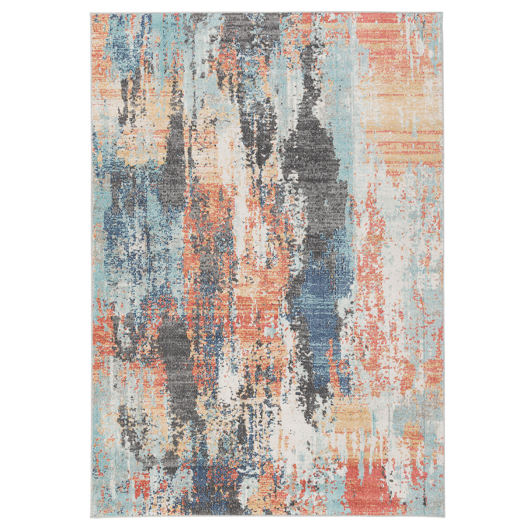 DESIGNER IN UND OUTDOOR TEPPICH VINTAGE MUSTER - Rotbraun, Textil (80/150cm) - Pergamon