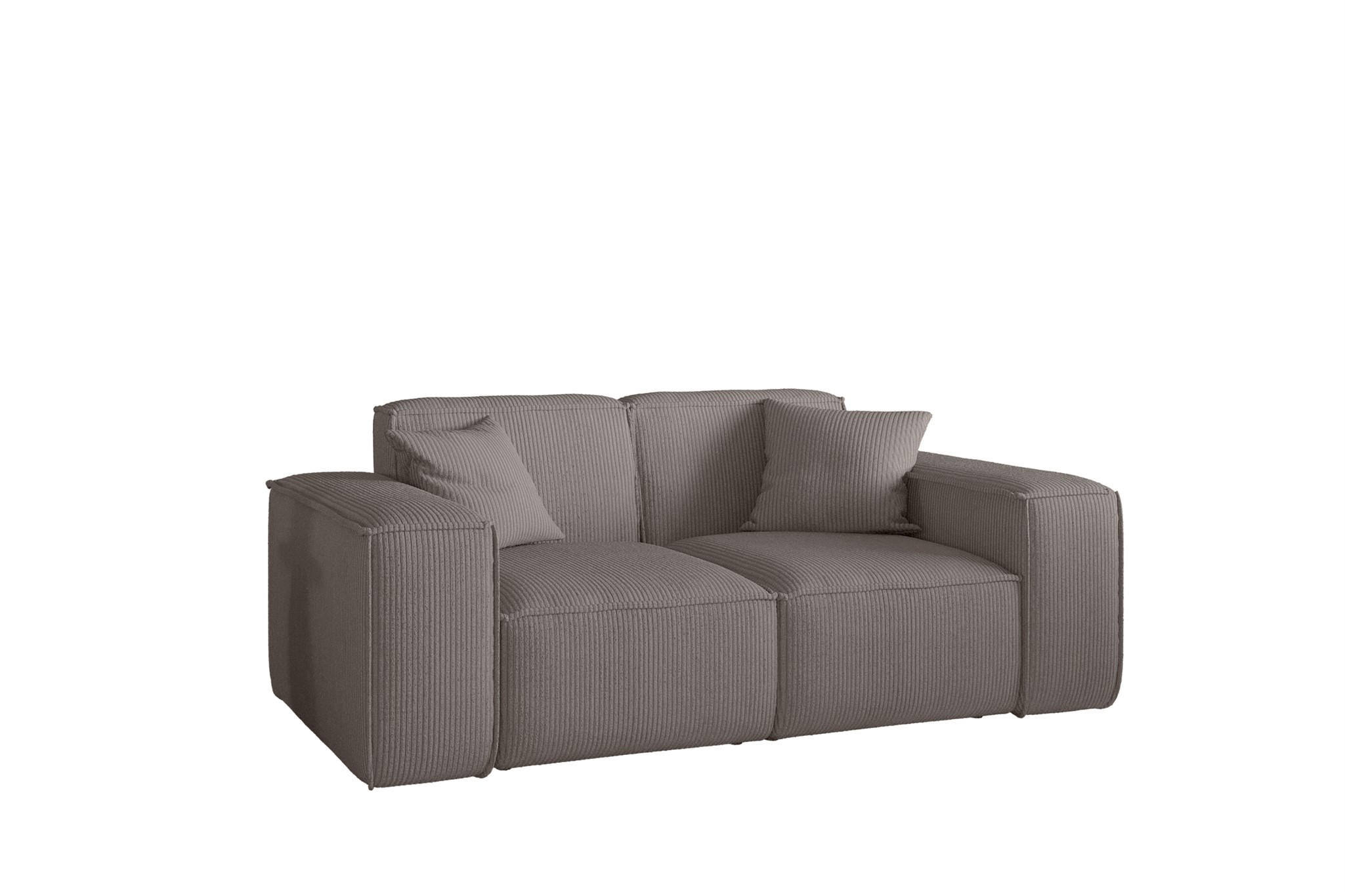 Fun Möbel Sofa Taupe 186x73x88 cm