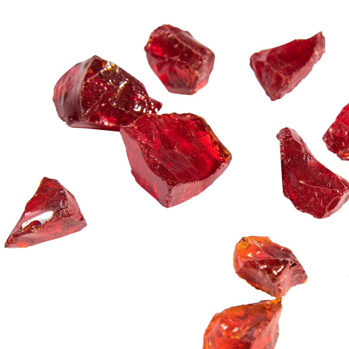 FEUERSTELLENZUBEHÖR Rot - Rot, Glas (29.8/7.6/7.6cm) - Teamson Home