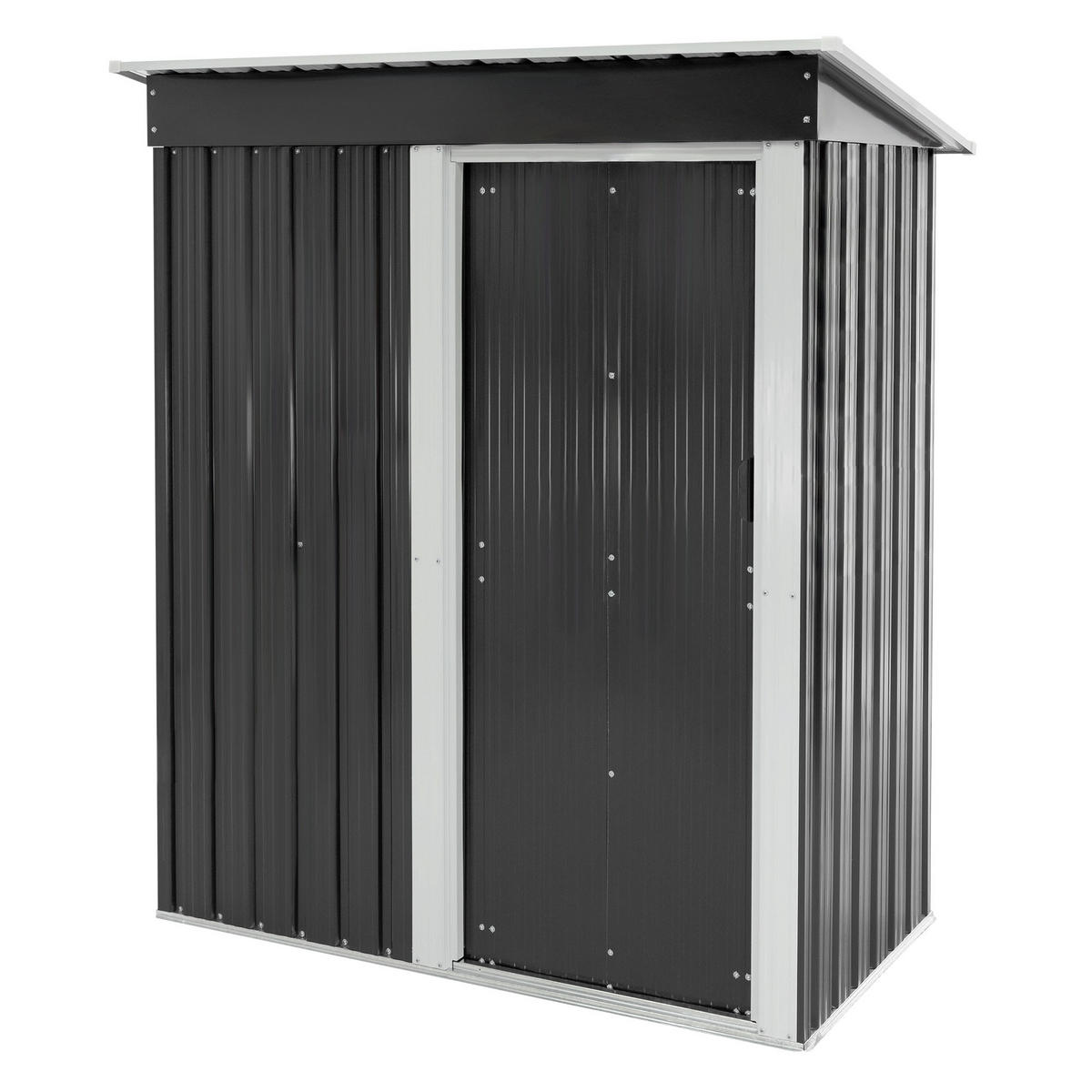 GERÄTESCHUPPEN Dunkelgrau - Grau, Metall (76/184/150cm) - ML-DESIGN