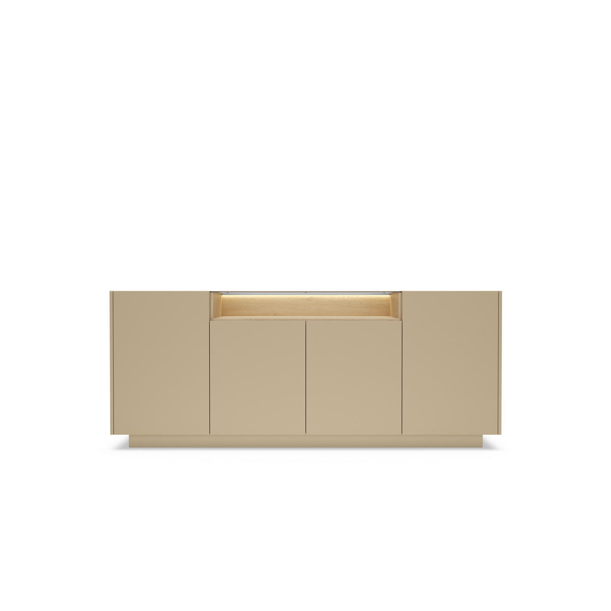 KOMMODE: Kakao + Cremona-Eiche, 203 x 83 x 39,5 cm - Braun, Holzwerkstoff (203/83/39.5cm) - 3XE LIVING