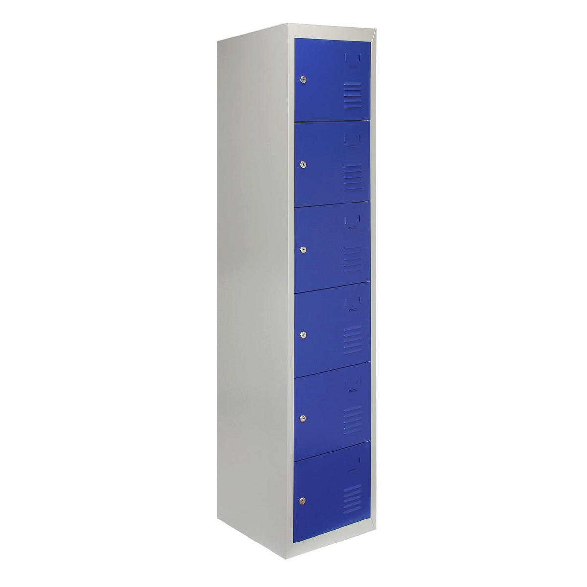 STAHLSPIND 3 x 6-türig Blau - Blau, Metall (38/180/45cm)